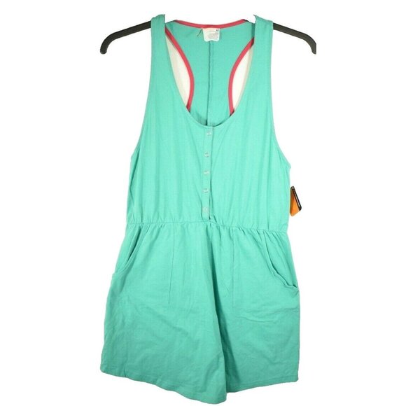 ORageous Misses XL Green Henley Racer Tank Coverup New With Tags - Picture 1 of 6